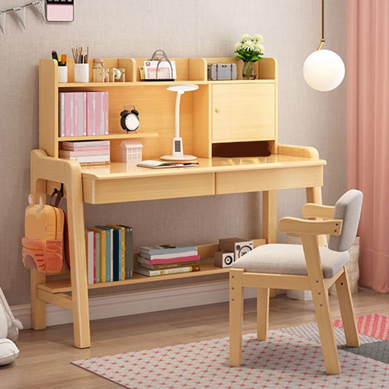 Wooden Writing Desk School Home Children's Adjustable Study Table