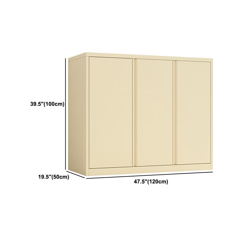 Modern Accent Cabinet Beige Storage Cabinet with Water Resistant