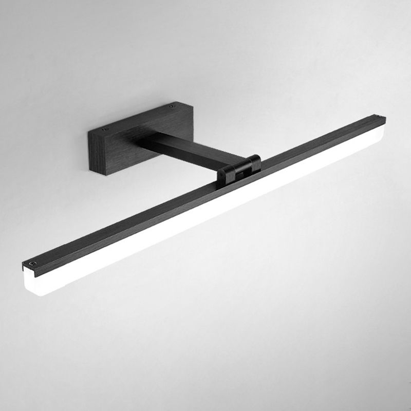 Simplicidad nórdica Luces de pared rectangulares Luz de plástico de plástico Accesorios para el baño