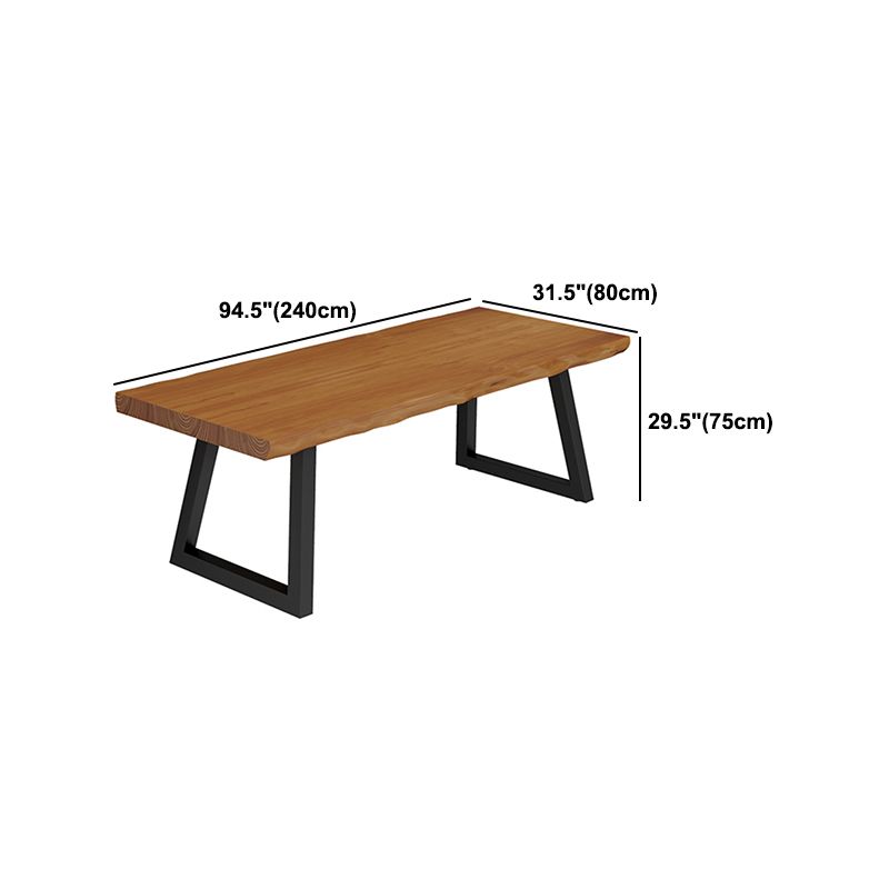 Solid Wood Home Working Table Industrial Rectangle Office Table