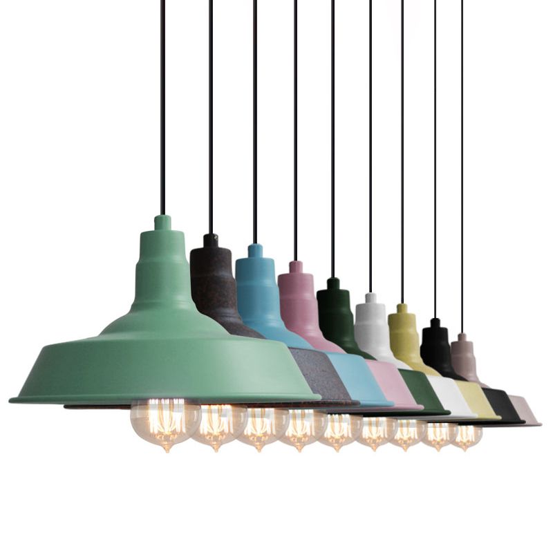 Fabrikstil Scheunenaufhängung Lampe 1 Glühbirnen -Metallanhänger Licht für das Restaurant