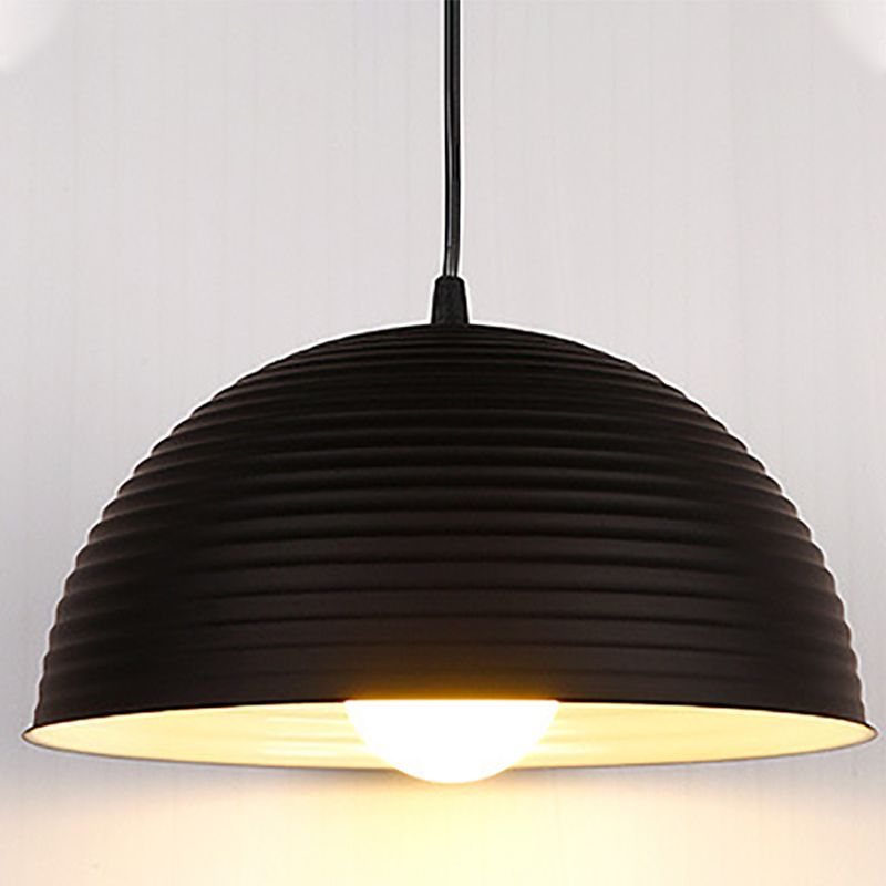 1 Light Dome Ceiling Pendant Creative Industrial Style Metal Pendant for Restaurant