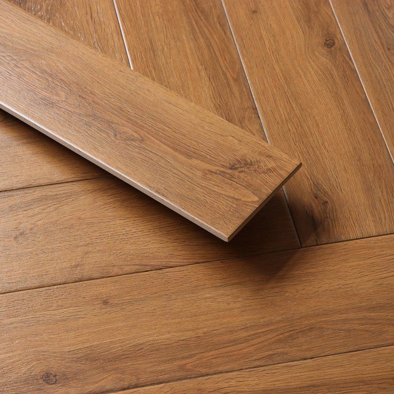 Wood Pattern Rectangle Floor Tile Straight Edge Indoor Floor Tile