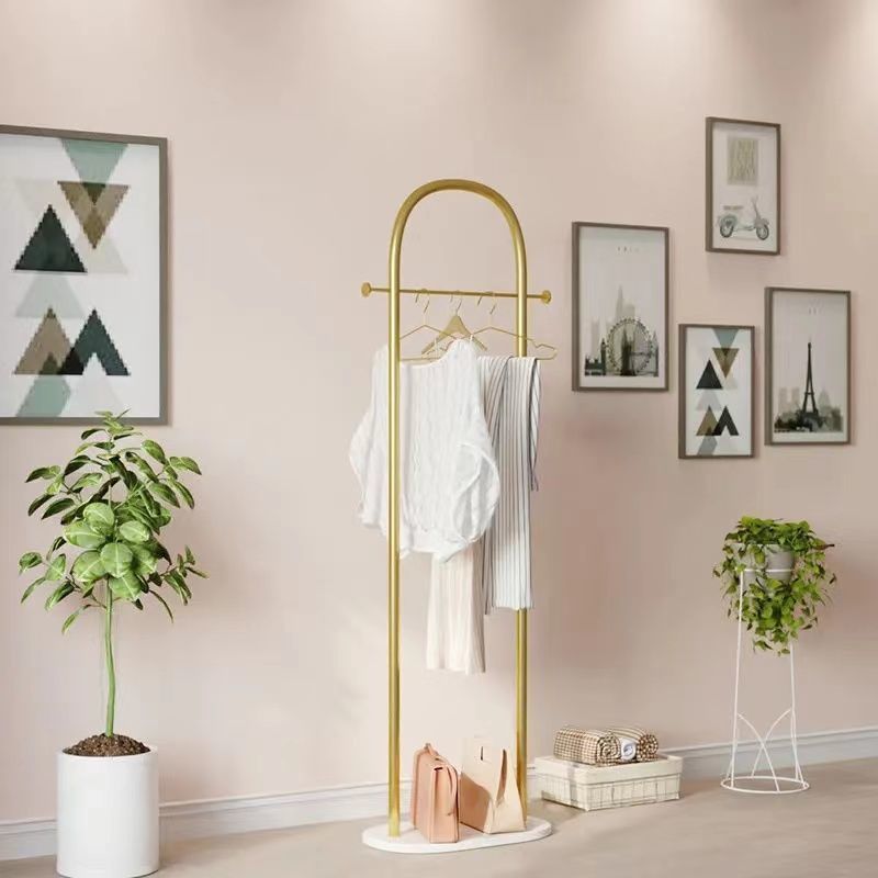 Modern Metal Hall Tree Hanging Rail Coat Hanger Entryway Kit