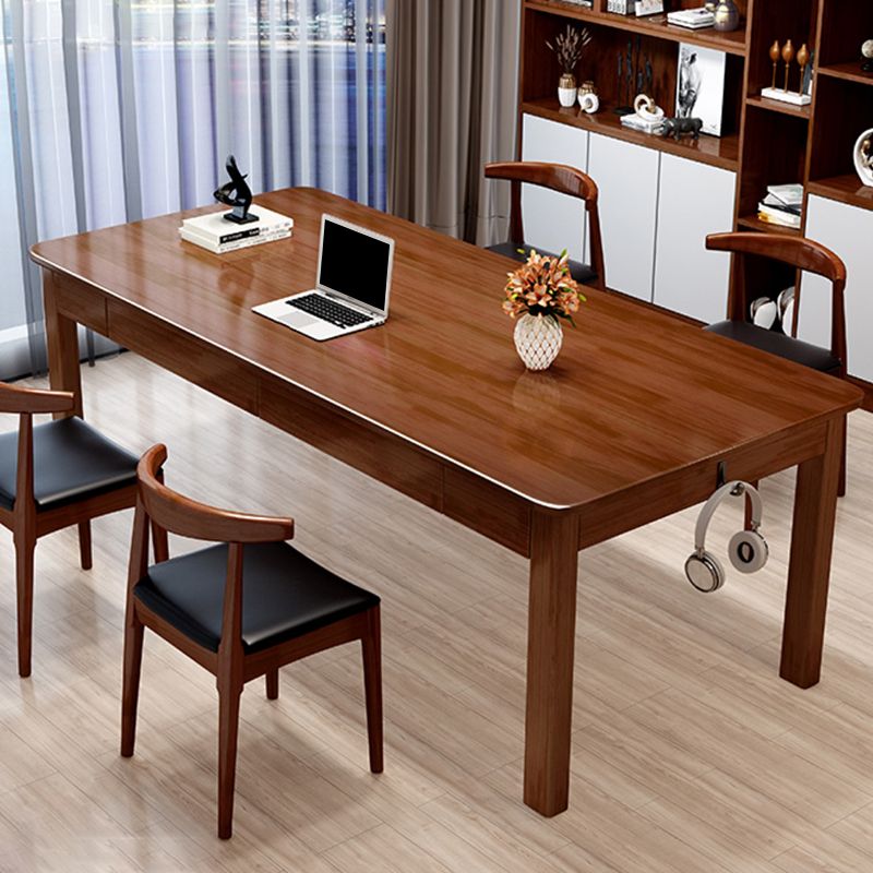 Rectangle Wooden Writing Desk Modern Style Computer Desk for Home