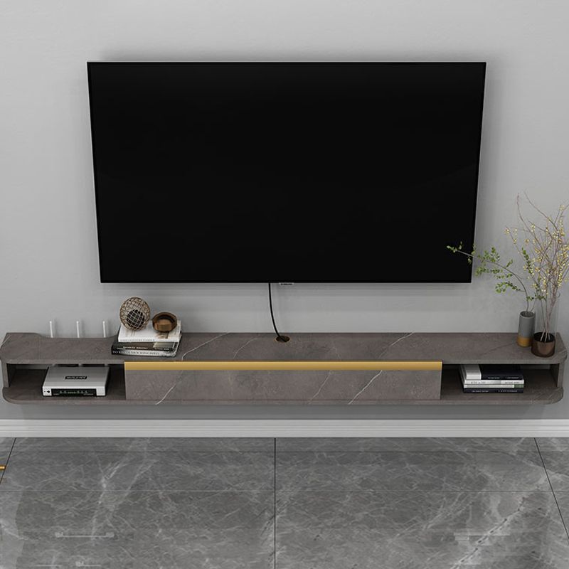 Contemporary Wood TV Stand Console Wall-mounted TV Media Stand for Living Room