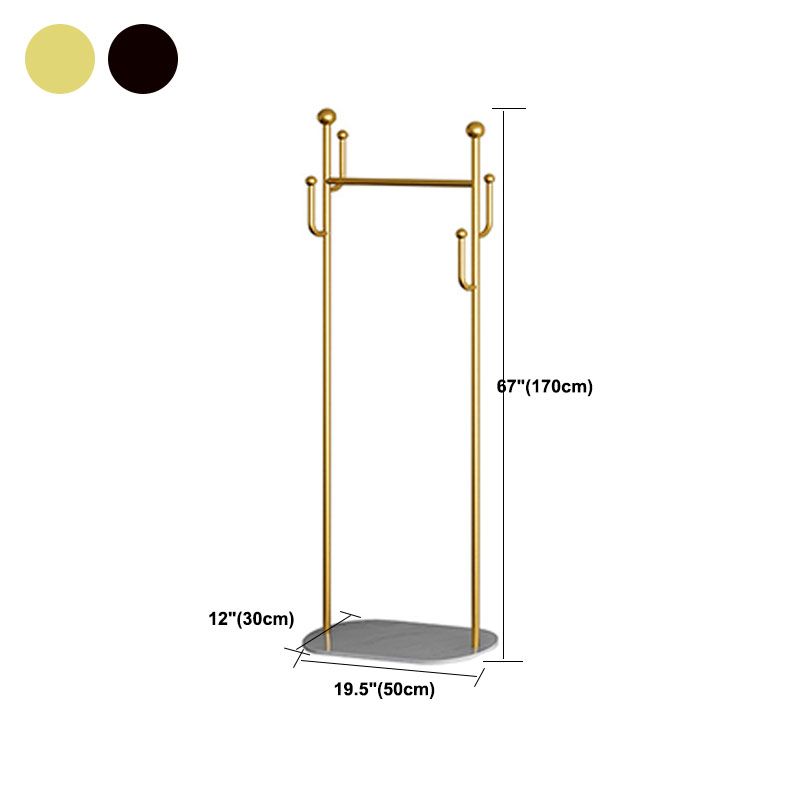 Modern Metal Entry Hall Tree Storage Bench Hooks Free Standing Coat Hanger