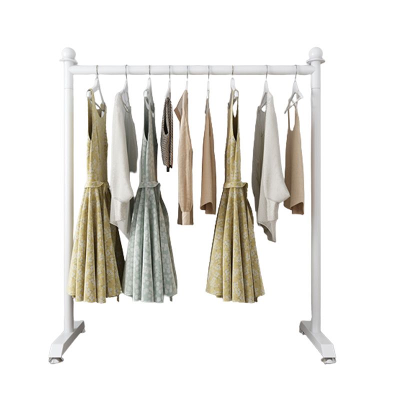 Contemporary Coat Rack Metal Frame Hanging Rail Entryway Coat Hanger