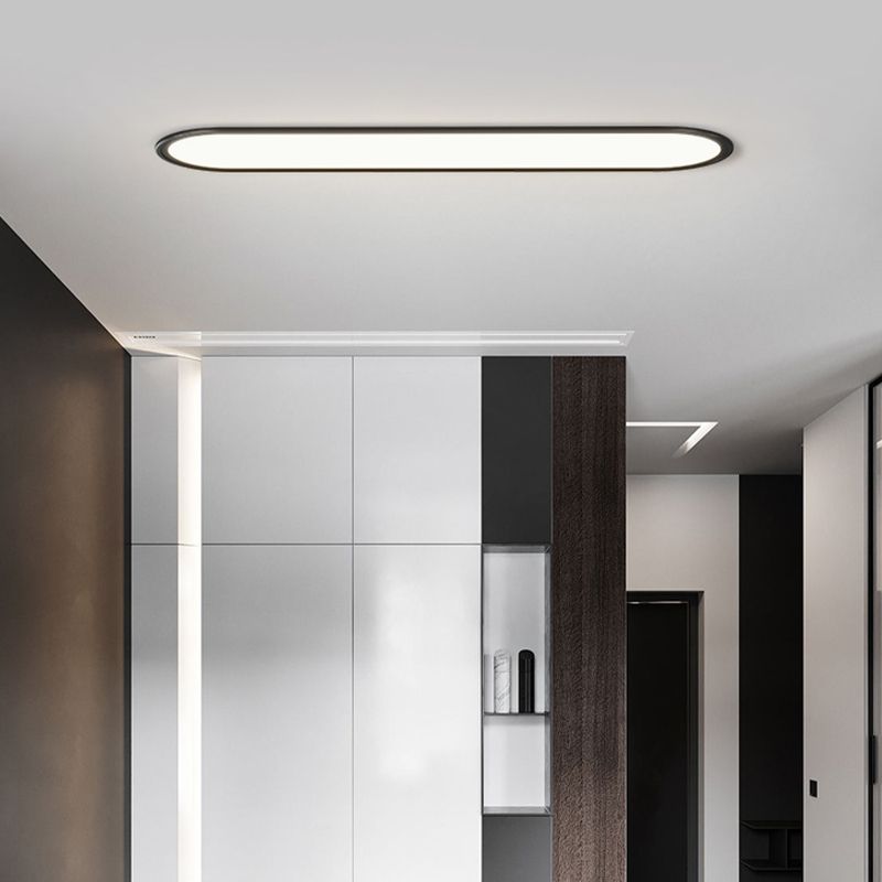 Minimalism Ceiling Light Fixture Flat Panel LED Flush Mount for Corridor