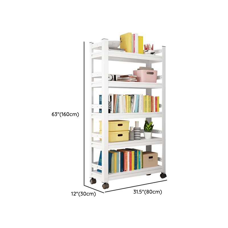 Contemporary Metal Book Shelf Freestanding Standard Kids Bookcase