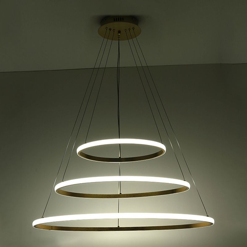 Lustre de lustre minimalisme à 3 niveaux