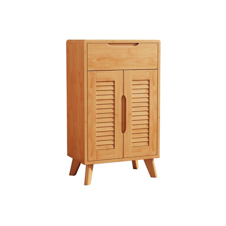 Modern & Contemporary Accent Cabinet Solid Wood Cabinet with Shelves