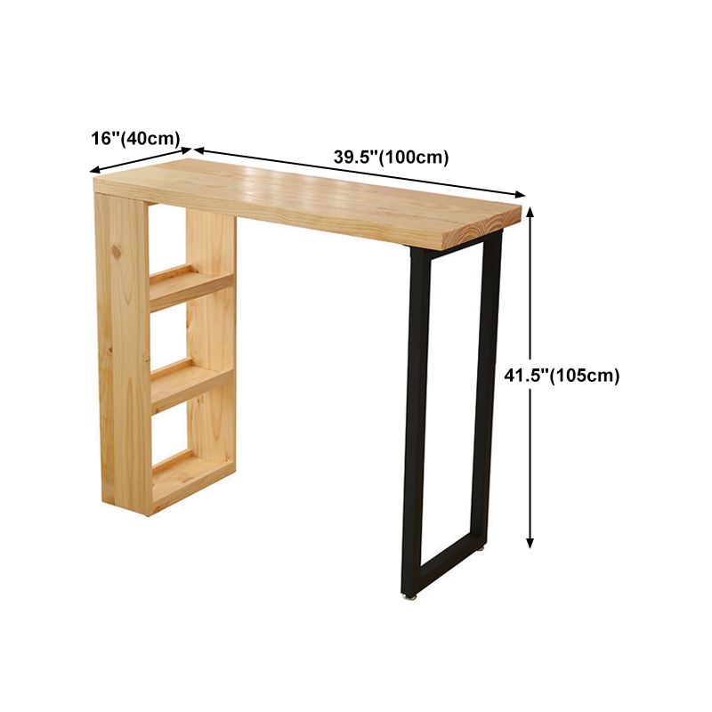 Contemporary Style Wooden Table Dining Bar Counter Table for Kitchen