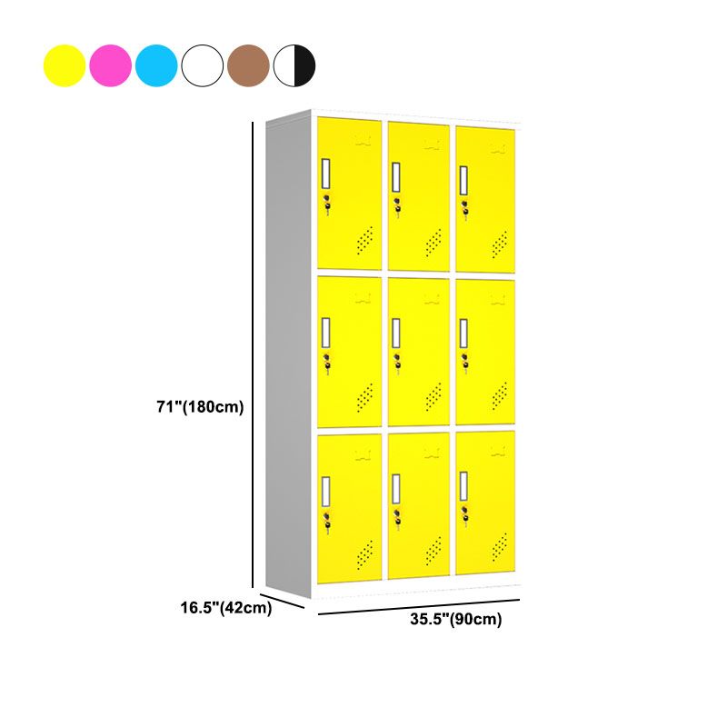 Steel Matte Finish Armoire Modern Storage Cabinet with Hinged Door