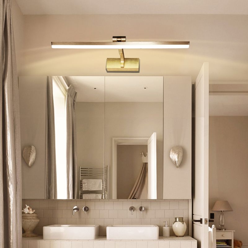 Metal Wall Sconce Lighting Simple LED Wall Mount Light Fixture for Bathroom