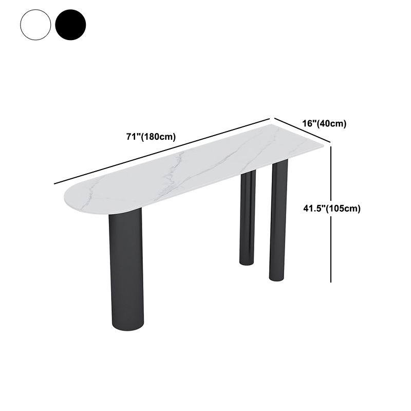 Sintered Stone Top Irregular Shape Bar Table Modern Bar Table with 3 Legs