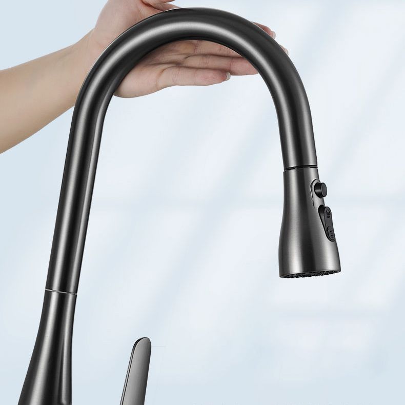 Pull Out Kitchen Faucet Single Handle 3 Function Faucet with Pull Out Sprayer