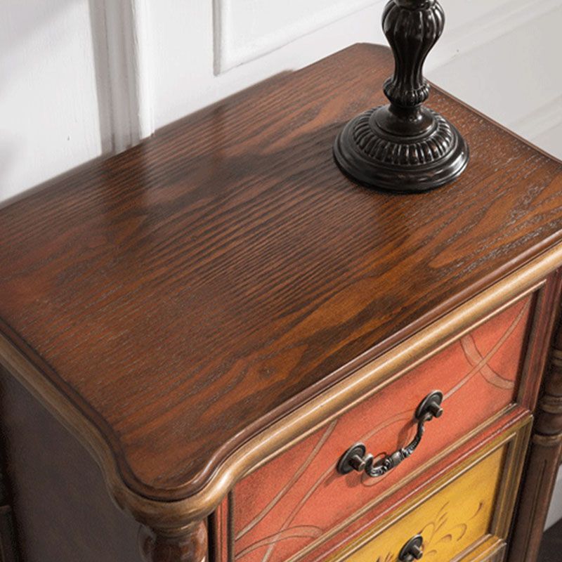 Traditional Style Storage Chest Vertical Lingerie Chest with 3 / 4 Drawers