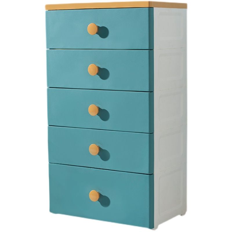 Contemporary Vertical Chest Plastic Chest with Drawers for Bedroom