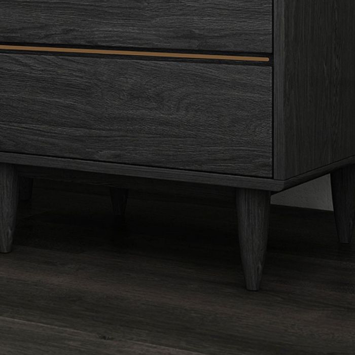 Contemporary Bed Nightstand Drawer Storage Night Table for Bedroom