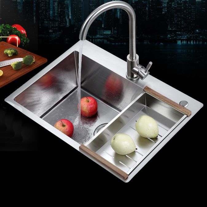 Single Bowl Kitchen Sink Stainless Steel Kitchen Sink(Not Included Faucet)