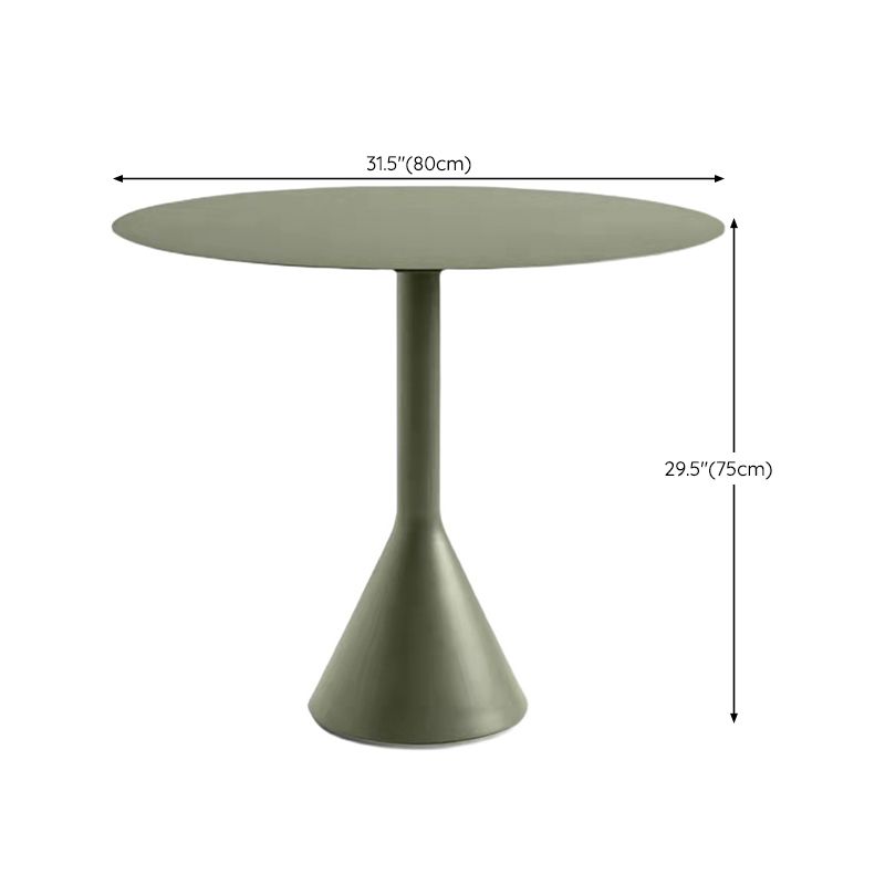 No Distressing Patio Table Contemporary Green Metal Bistro Table