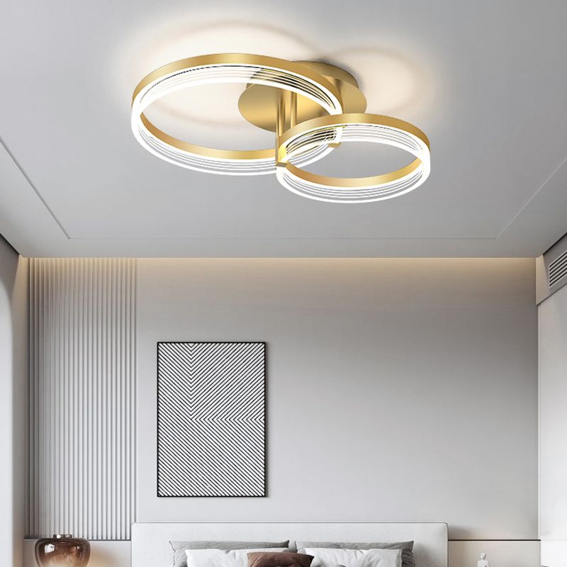 Ring Shape Flush Mount Ceiling Light Modern Fixture Flush Mount Lamp for Living Room