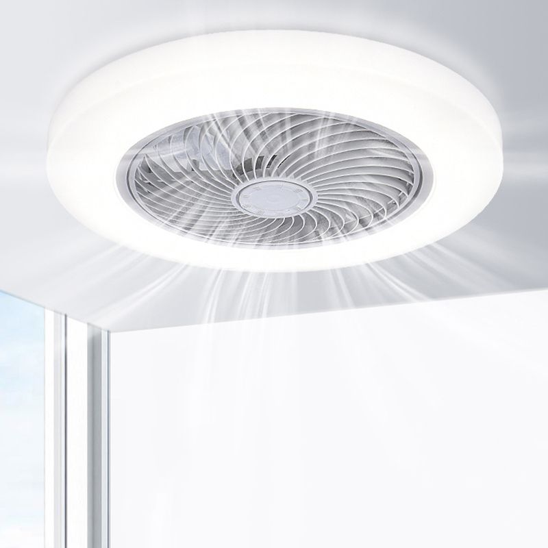 Ceiling Fan Light Minimalist Style Bedroom LED Ceiling Mounted Light