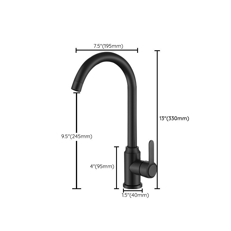 Contemporary 1-Handle Bar Faucet Pull down Sprayer Standard Kitchen Faucet