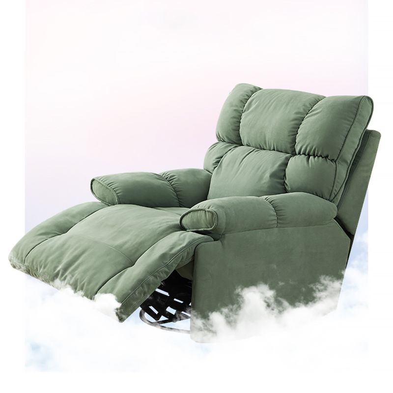 Contemporary Standard Recliner Microsuede Single Recliner Chair