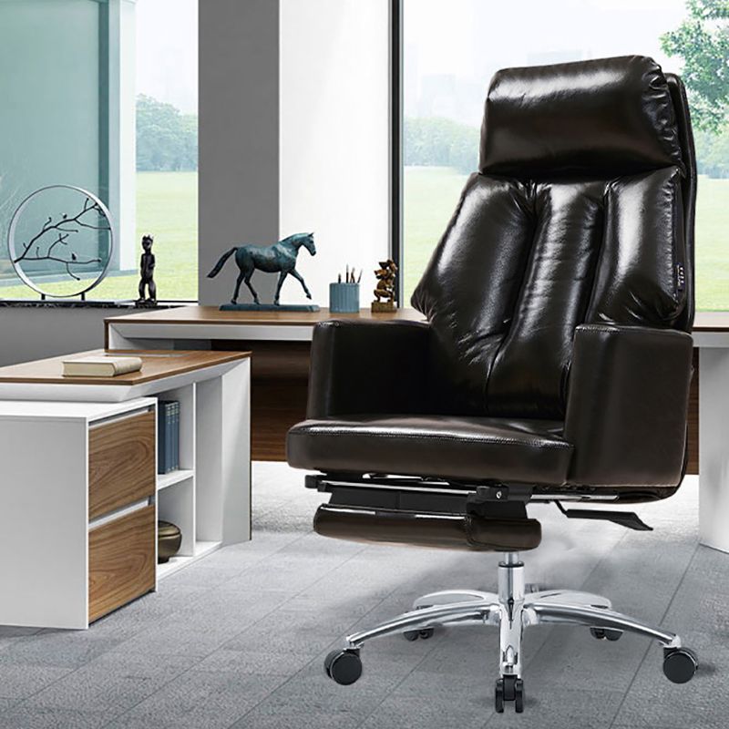 Metal Frame Contemporary Office Chair Executive Ergonomic Computer Chair