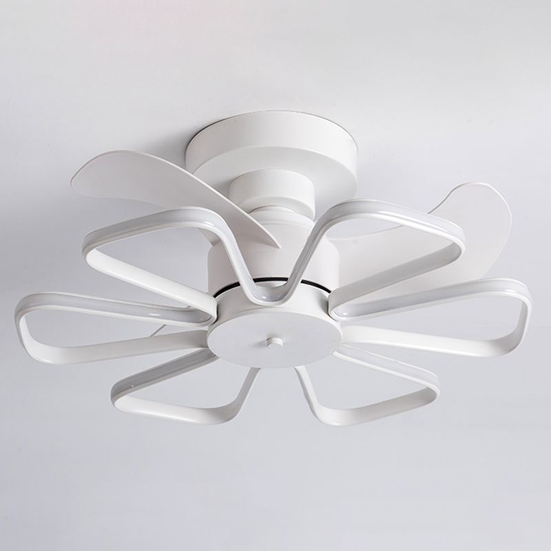 Geometric Shape Metal Ceiling Fans Modern Multi-Lights Ceiling Fan Lamp Fixture