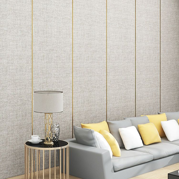 Modern Wall Covering Paneling Flax Wall Interior Upholstered Plank