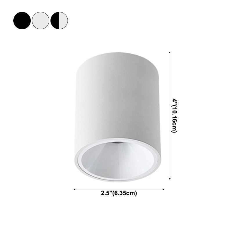 Modern Simple Style Aluminum Ceiling Light Cylinder Shape LED Ceiling Lamp for Living Room