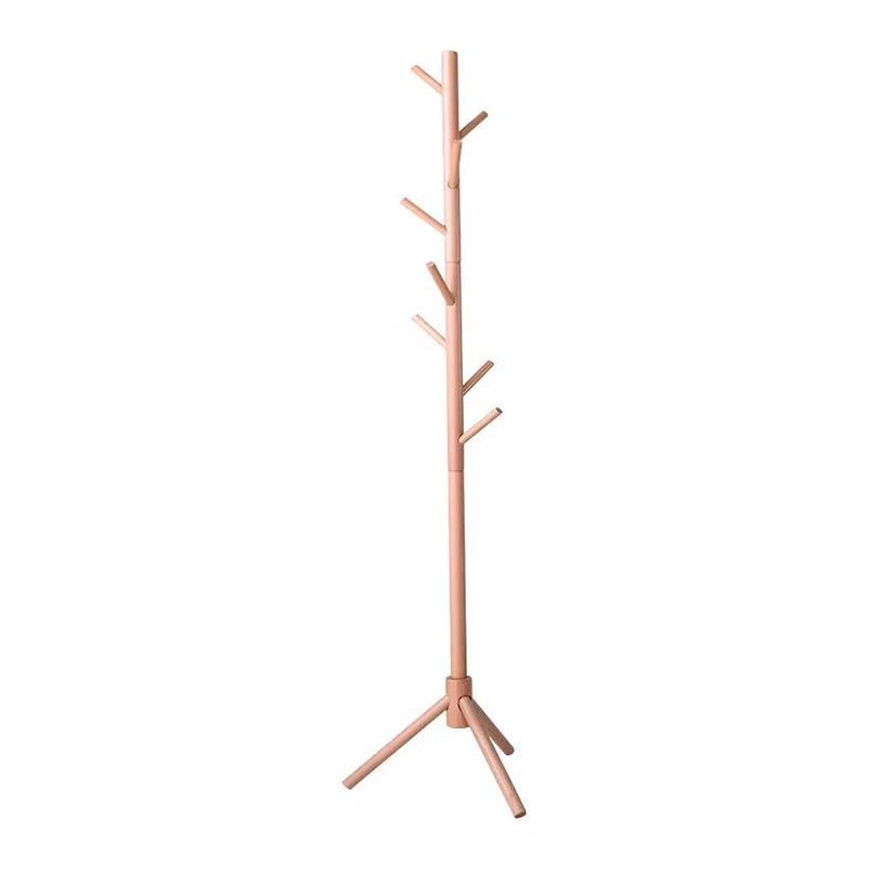 Modern Coat Rack Hooks Solid Wood Coat Rack for Entry Living Room