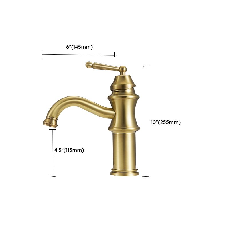 Traditional Kitchen Faucet Brass High Arc Gold Standard Kitchen Faucets Single Handle