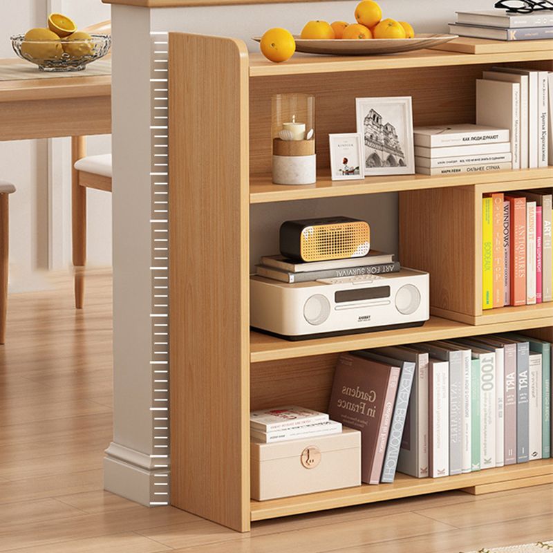 Wooden Engineered Wood Bookshelf Closed Back Modern Bookcase with Shelves