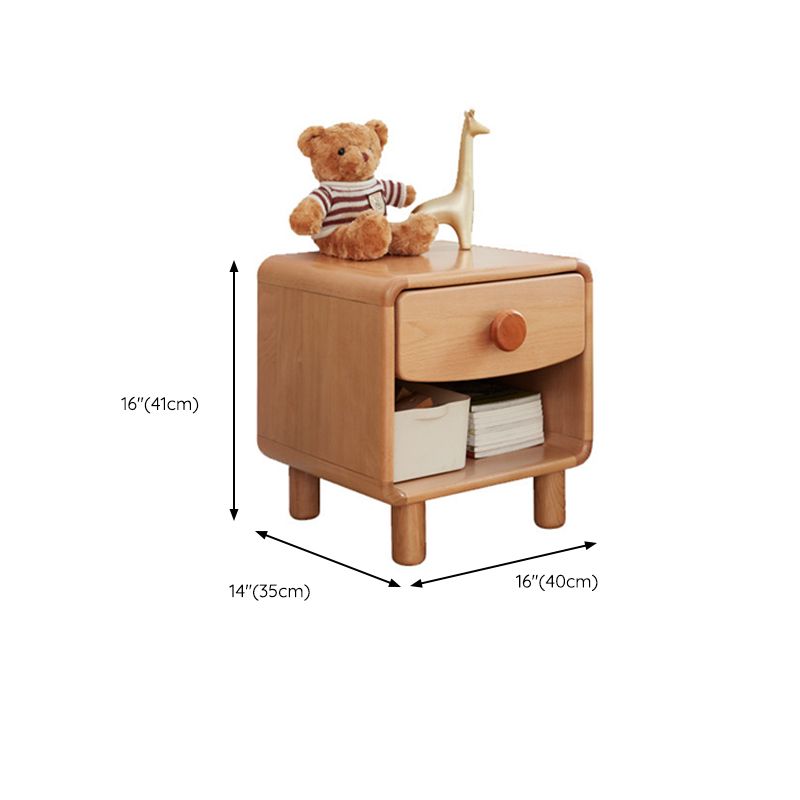 Wooden Bedside Table for Nursery Modern & Contemporary Kids Nightstand