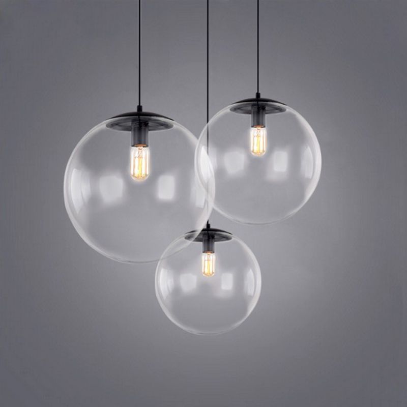 Globe hanglampverlichting armaturen industrieel glas 1 lichte hangers