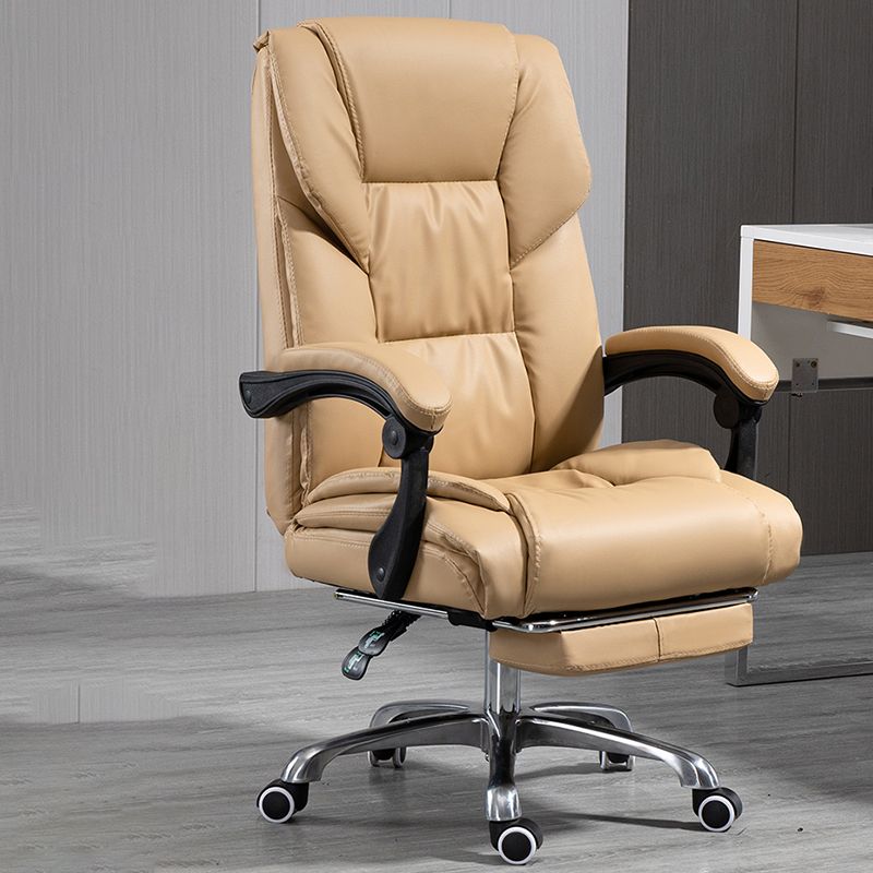 Height Adjustable Office Chair Contemporary High Back Desk Chair with Wheels