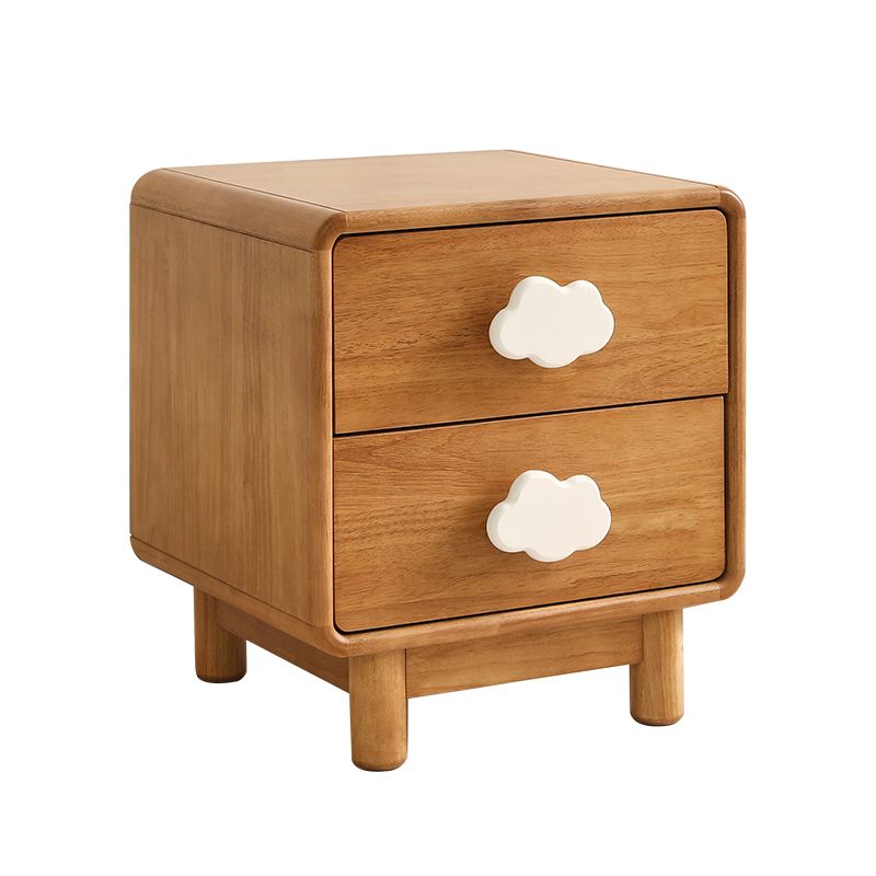 Modern No Theme Solid Wood Kids Bedside Table with and Drawers