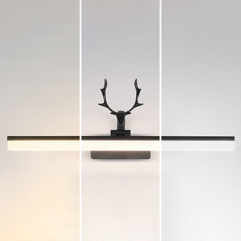 American Linear Vanity Lighting, 1-Light Acrylic Vanity Light for Bathroom