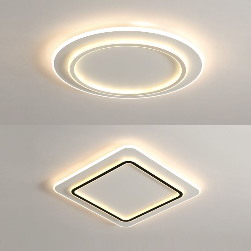 Geometric Shape Metal Flush Mount Light Modern Style 1 Light Ceiling Mount Light