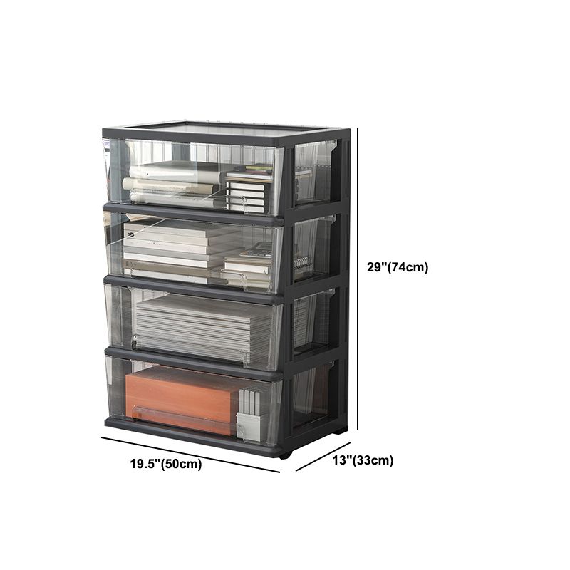 Modern Acrylic Cabinet Drawers and Pedestal Filing Cabinet for Home Office