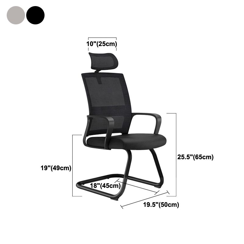 Modern Style Office Chair Fixed Arms No Distressing Desk Chair