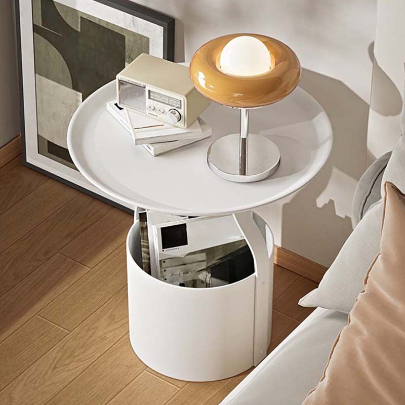 20"W X 21"H Modern Nightstand Iron Accent Table Nightstand with 1 Shelf