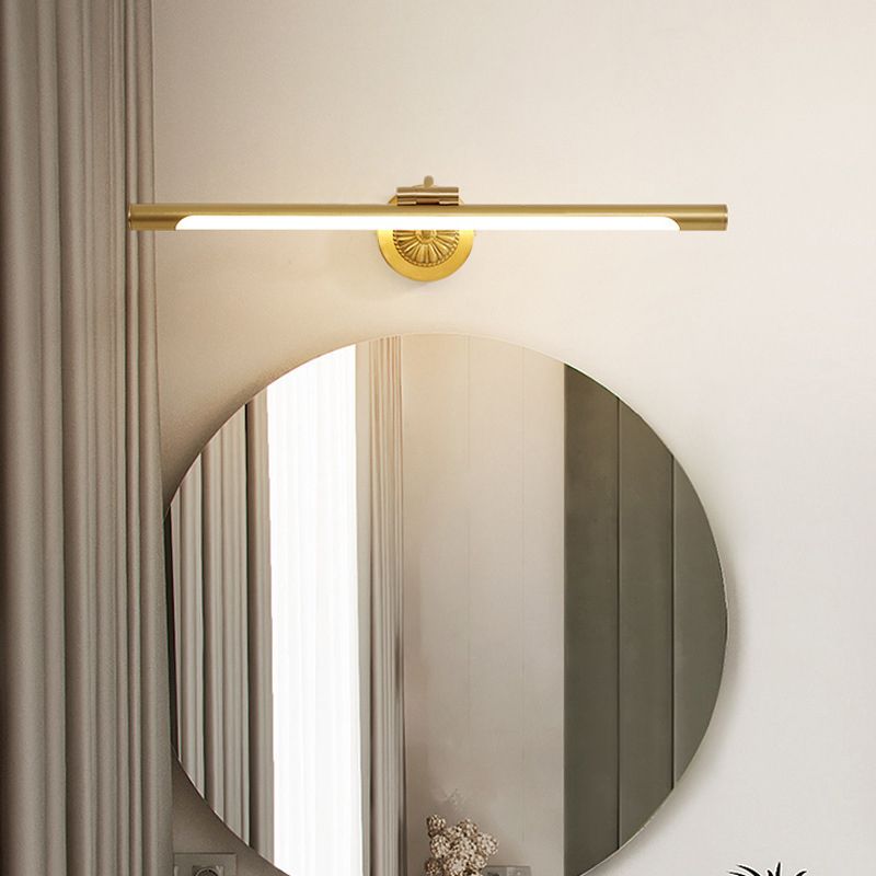 Traditional Elongated Vanity Mirror Lights Acrylic Wall Light Fixtures for Bathroom