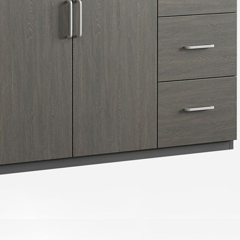 Contemporary File Cabinets Solid Wood Frame Key Lock Vertical File Cabinet