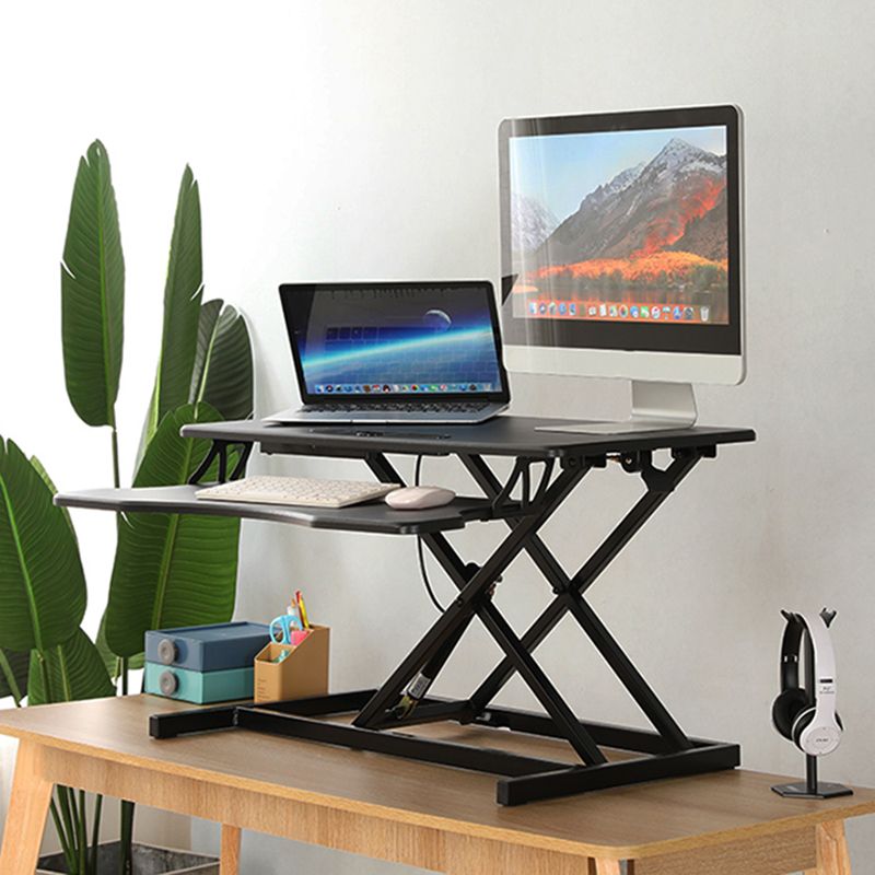 Rectangular Converter Standing Desk Folding Metal with Metal Legs