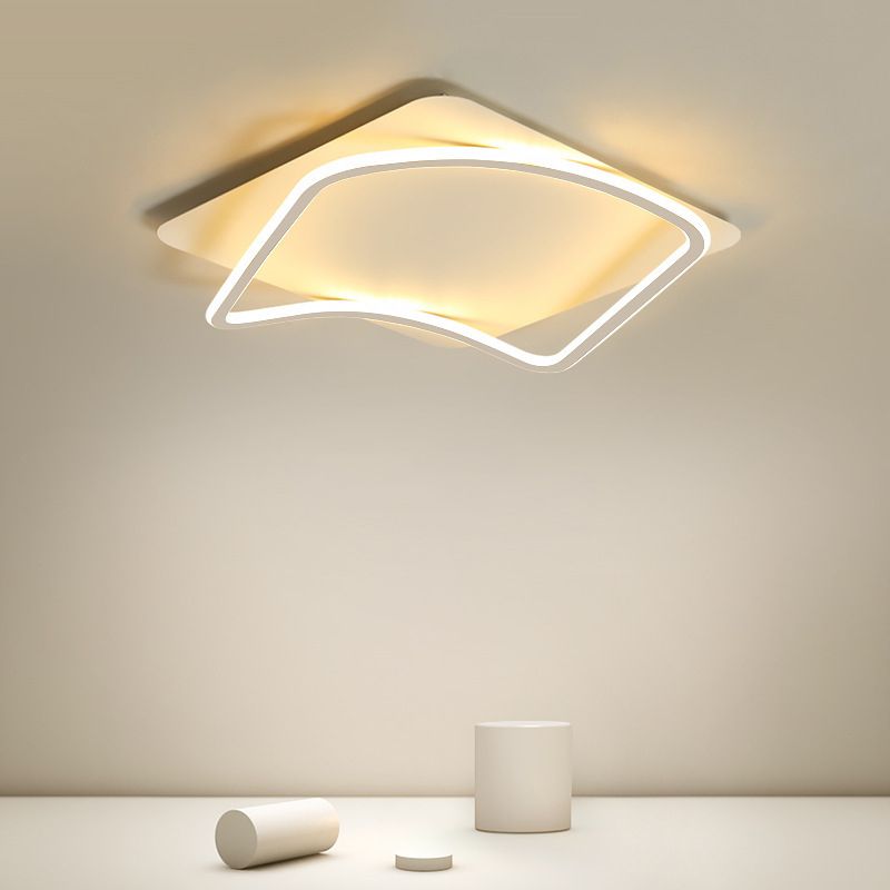 Modernism LED White Ceiling Light Flush Mount Lighting for Kitchen Home